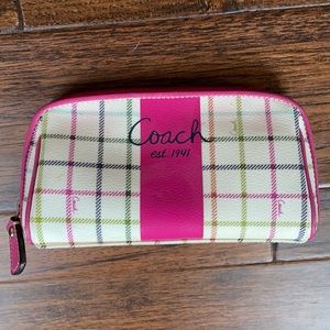 Plaid Coach Travel Bag